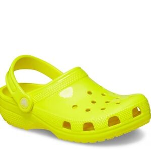 CROCS classic neon hl clog yellow NWT 8MENS